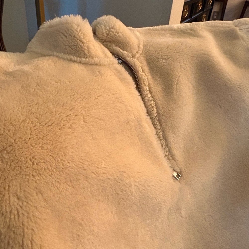 Frame Denim Beige Fleece Outerwear